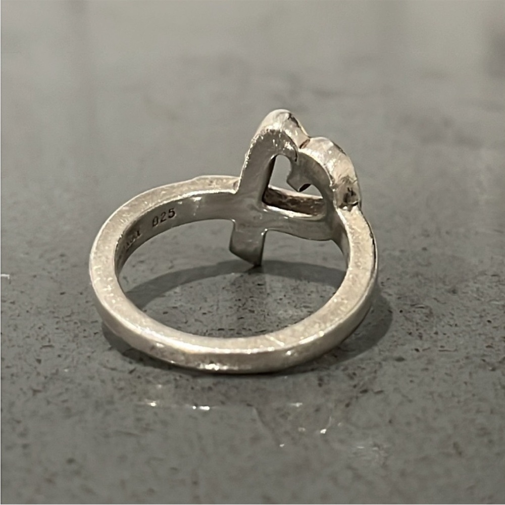 Tiffany & Co. Silver Paloma Picasso Heart Ring - Picture 8 of 10